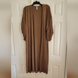 Primi Open Front Duster Cardigan Kimono Top Light Sweater Size M/L